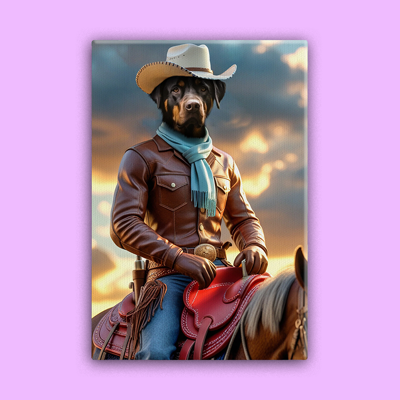 The Cowboy - Custom Pet Portrait
